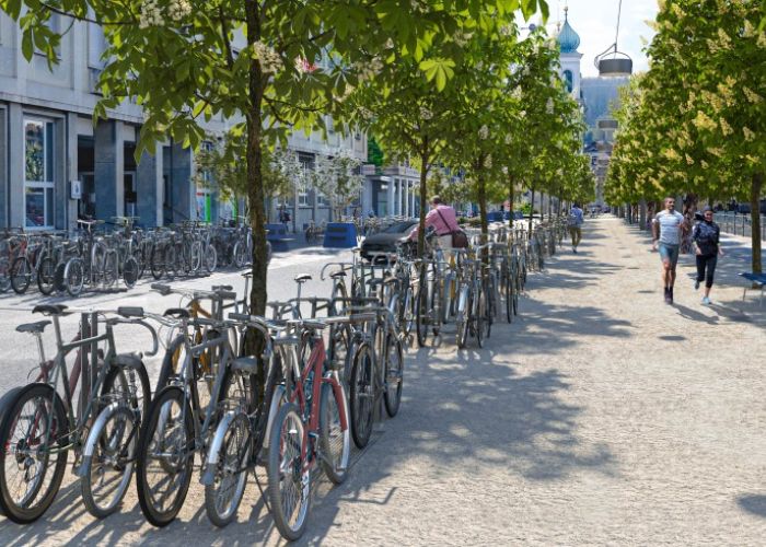 Die Bahnhofstrasse wird jetzt neu gestaltet